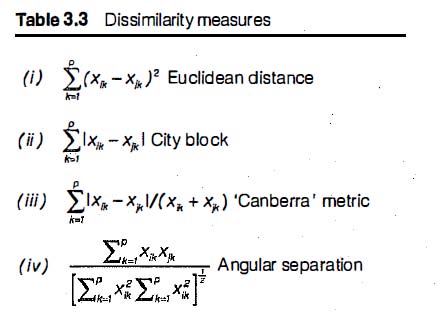 Everitt distance measures